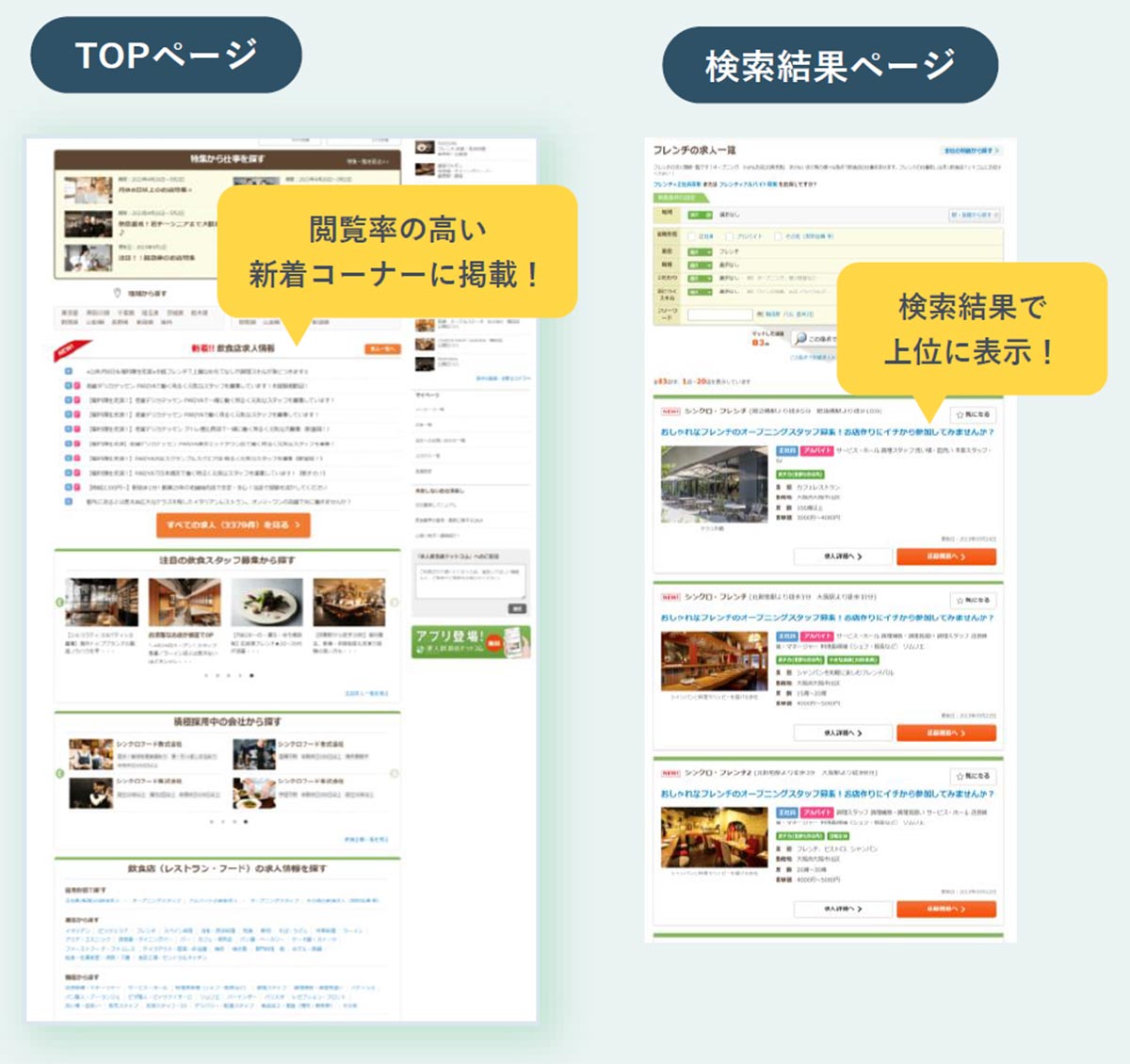 飲食店ドットコム新着表示