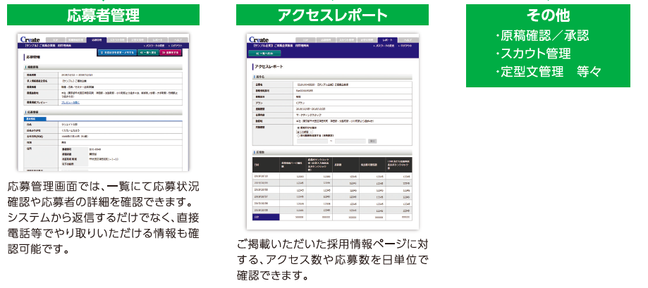 Createバイトの掲載 料金