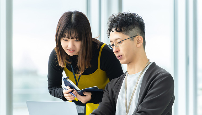 BPOの説明を受けている